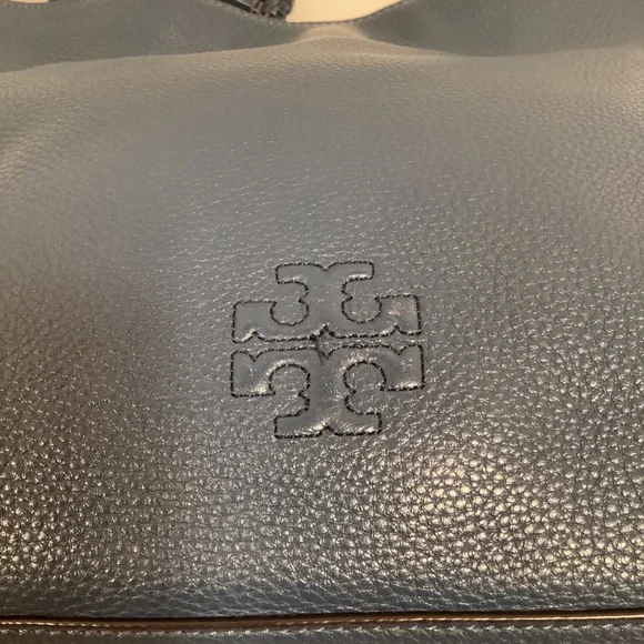 EUC Tory Burch Blue Hobo Bag - Picture 3 of 16